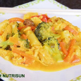 Curry-Geschnetzeltes mit Gemüse   VEGAN